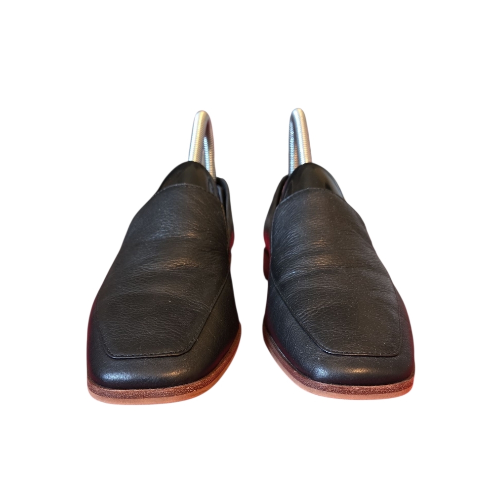 Vince Camuto Black Leather Brynna Slip-Ons 7M